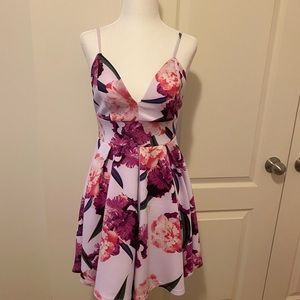 Cocktail floral dress